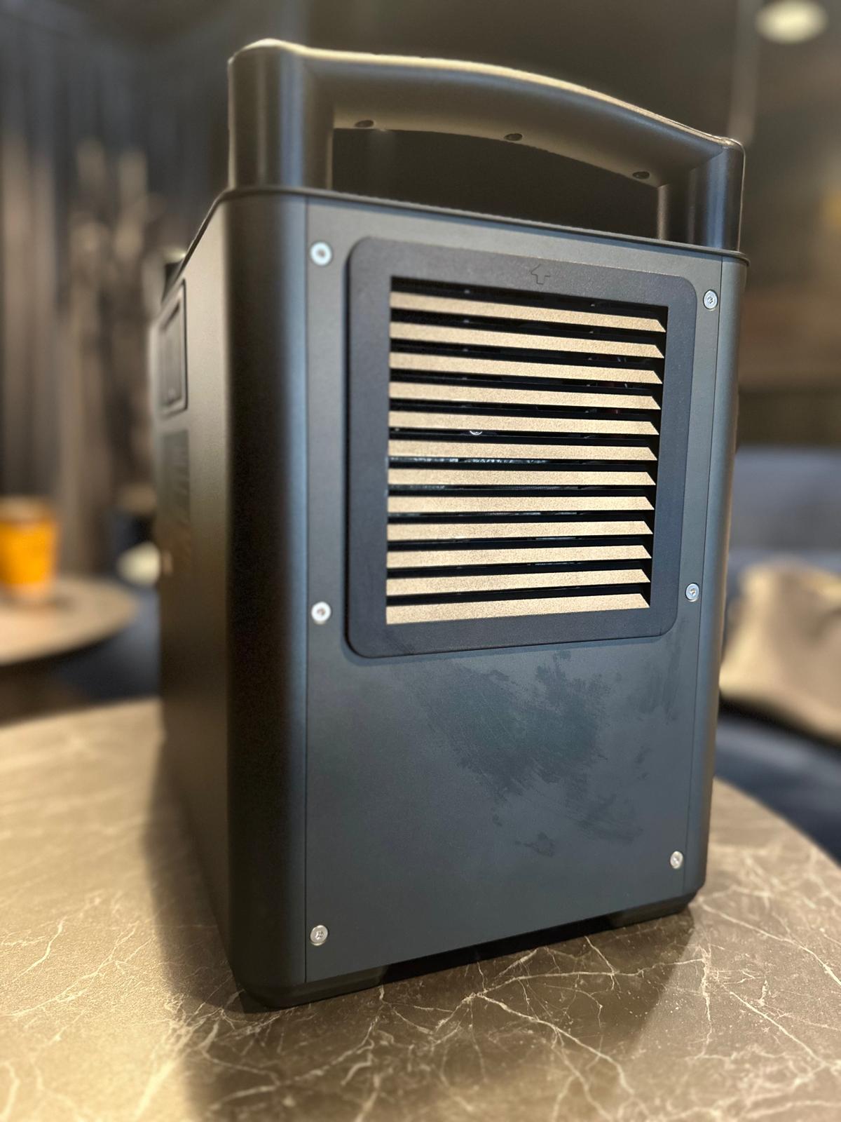 Ventilation side of prototype unit